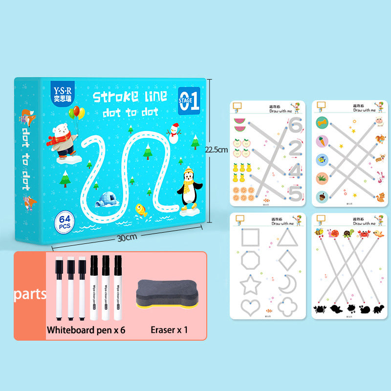 Reusable Magic Tracing Copybook for Kids – Pen Control & Handwriting Practice
