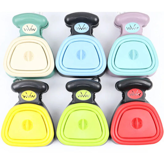 Foldable Pooper Scooper with Bags — Portable Dog Waste Picker