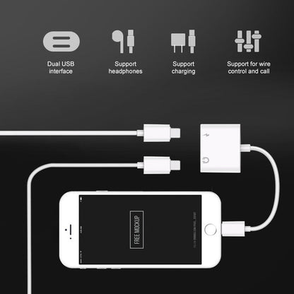 Audio Adapter Charger Cable - Lightning Compatible