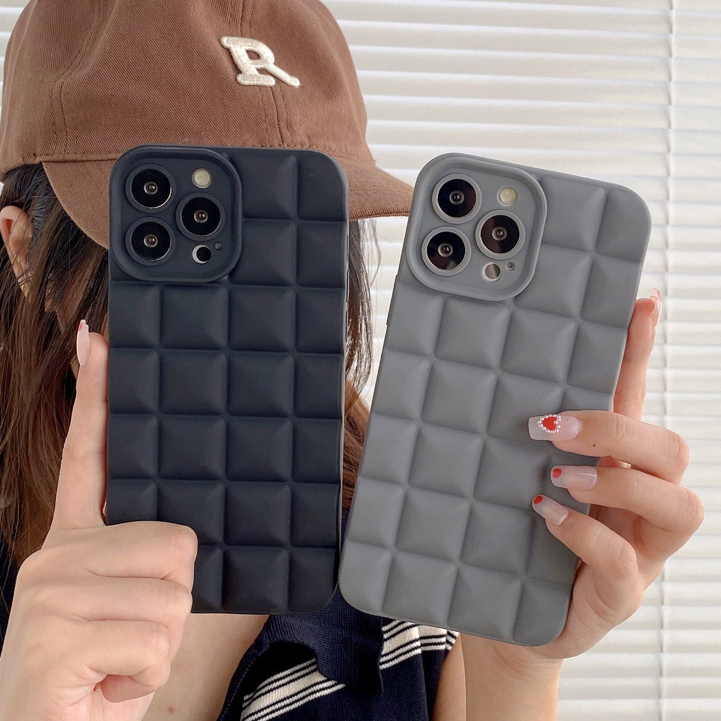 Stereo Lattice Phone Cover For Smartphones Phone Case