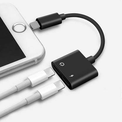 Audio Adapter Charger Cable - Lightning Compatible