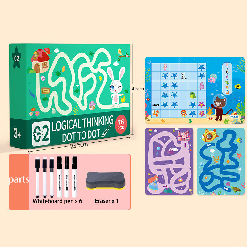 Reusable Magic Tracing Copybook for Kids – Pen Control & Handwriting Practice