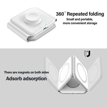 3in1 Wireless Magnetic Foldable Mat Charger For iOS & Android Devices