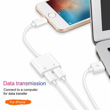 Audio Adapter Charger Cable - Lightning Compatible