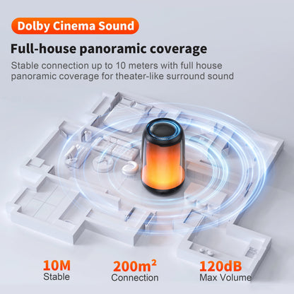 Mini Portable Wireless Speaker with LED Flash- Assorted
