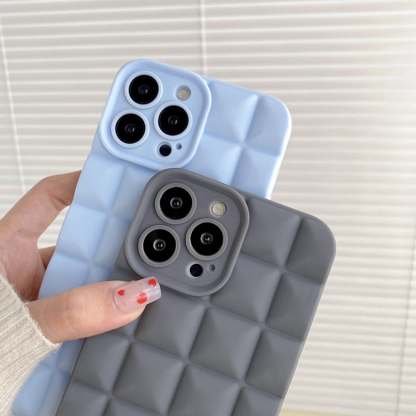 Stereo Lattice Phone Cover For Smartphones Phone Case