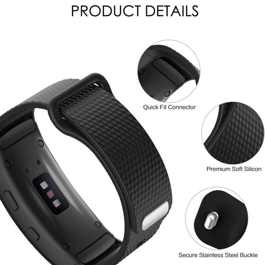 Silicone Sport Watch Band – Compatible with Gear Fit 2 Pro
