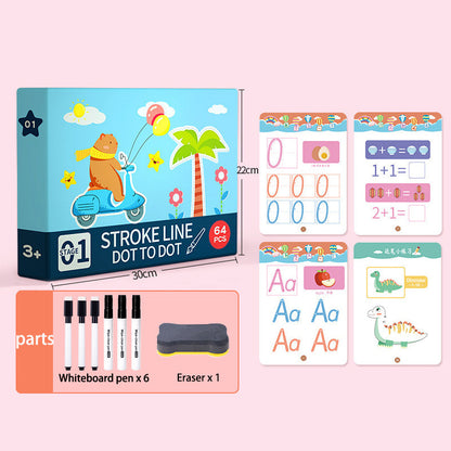 Reusable Magic Tracing Copybook for Kids – Pen Control & Handwriting Practice