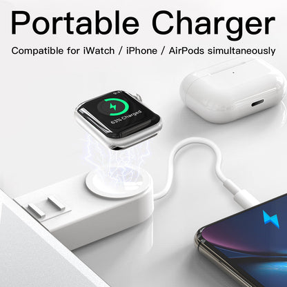 2-in-1 Wireless Charger for Smartwatch & Smartphone