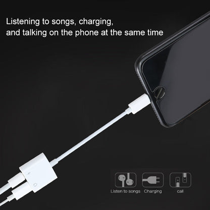 Audio Adapter Charger Cable - Lightning Compatible