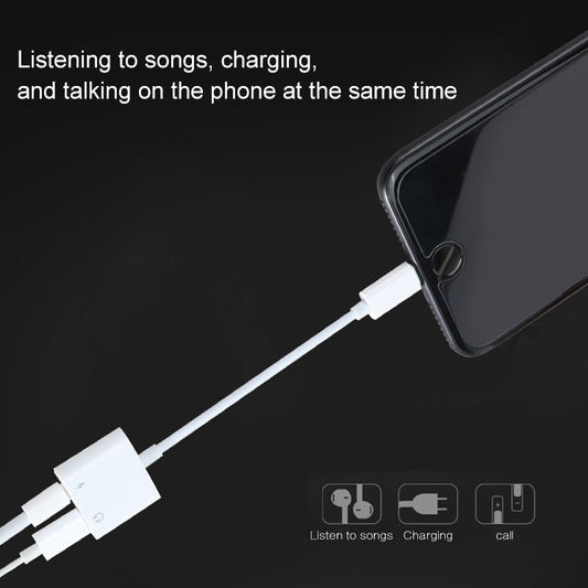 Audio Adapter Charger Cable - Lightning Compatible