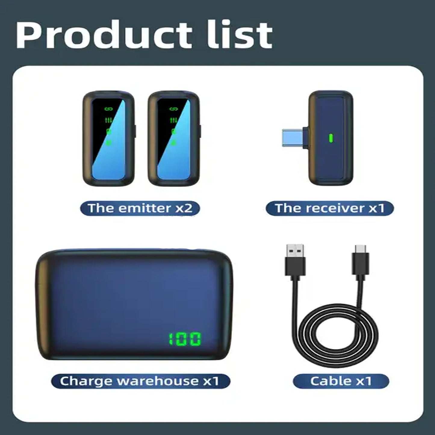 SX6 Digital Wireless Lapel Mic Set - For iOS & Android Devices