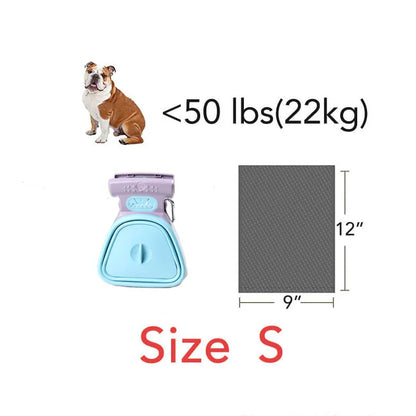 Foldable Pooper Scooper with Bags — Portable Dog Waste Picker
