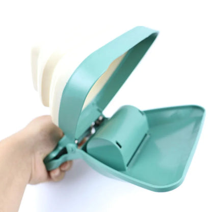 Foldable Pooper Scooper with Bags — Portable Dog Waste Picker
