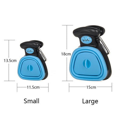 Foldable Pooper Scooper with Bags — Portable Dog Waste Picker