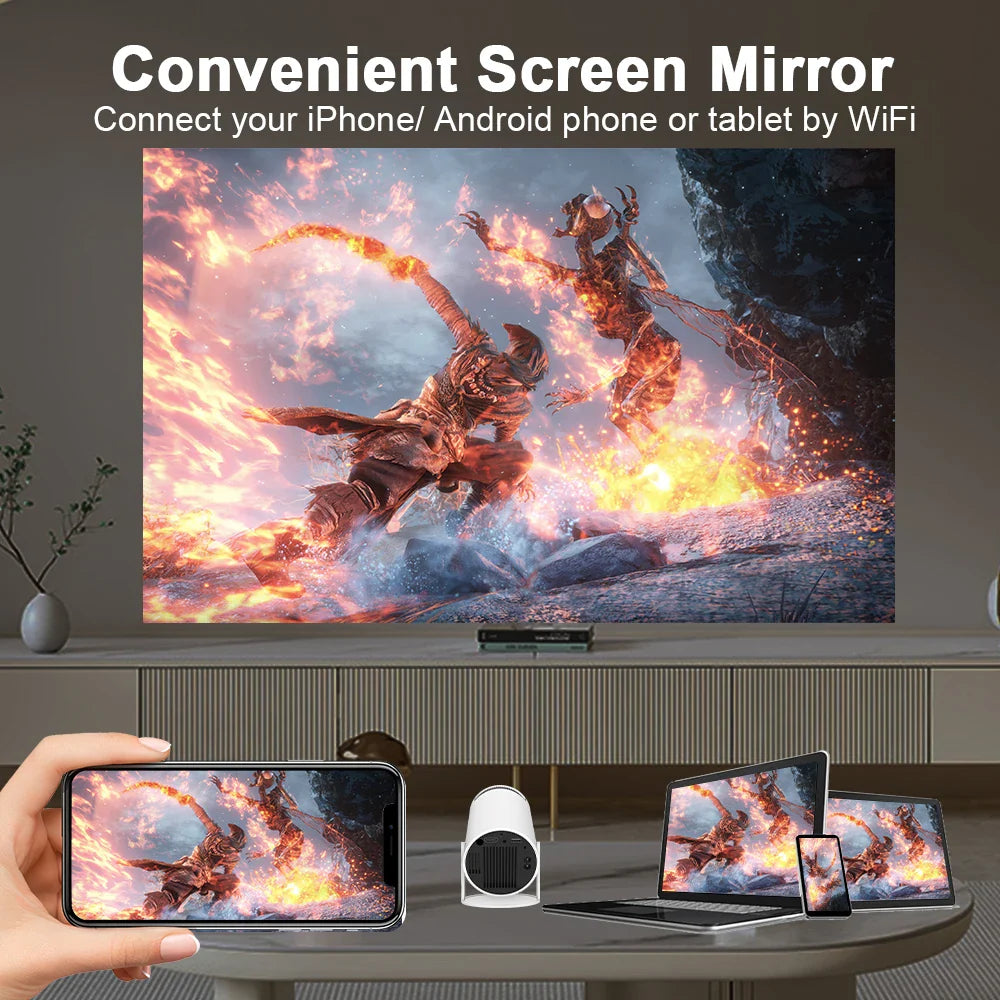 Transpeed 4K WiFi6 Smart Projector