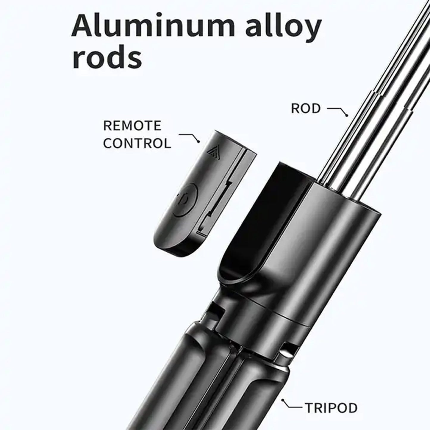 360° Rotation Selfie Stick Tripod with Wireless Remote for Smartphones
