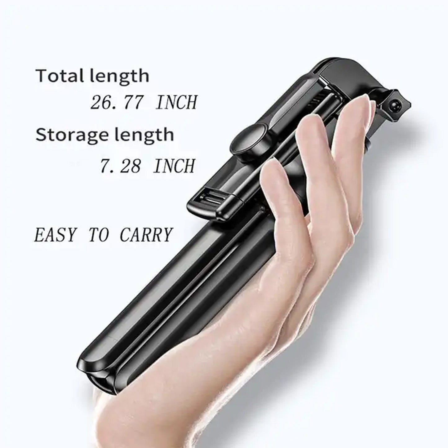 360° Rotation Selfie Stick Tripod with Wireless Remote for Smartphones