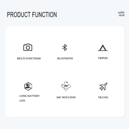 360° Rotation Selfie Stick Tripod with Wireless Remote for Smartphones