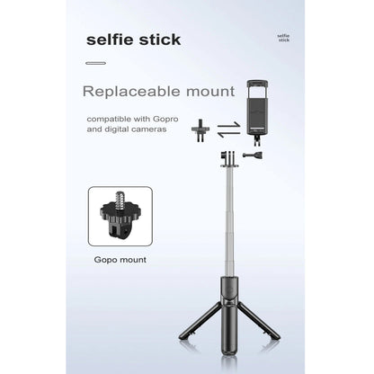 360° Rotation Selfie Stick Tripod with Wireless Remote for Smartphones